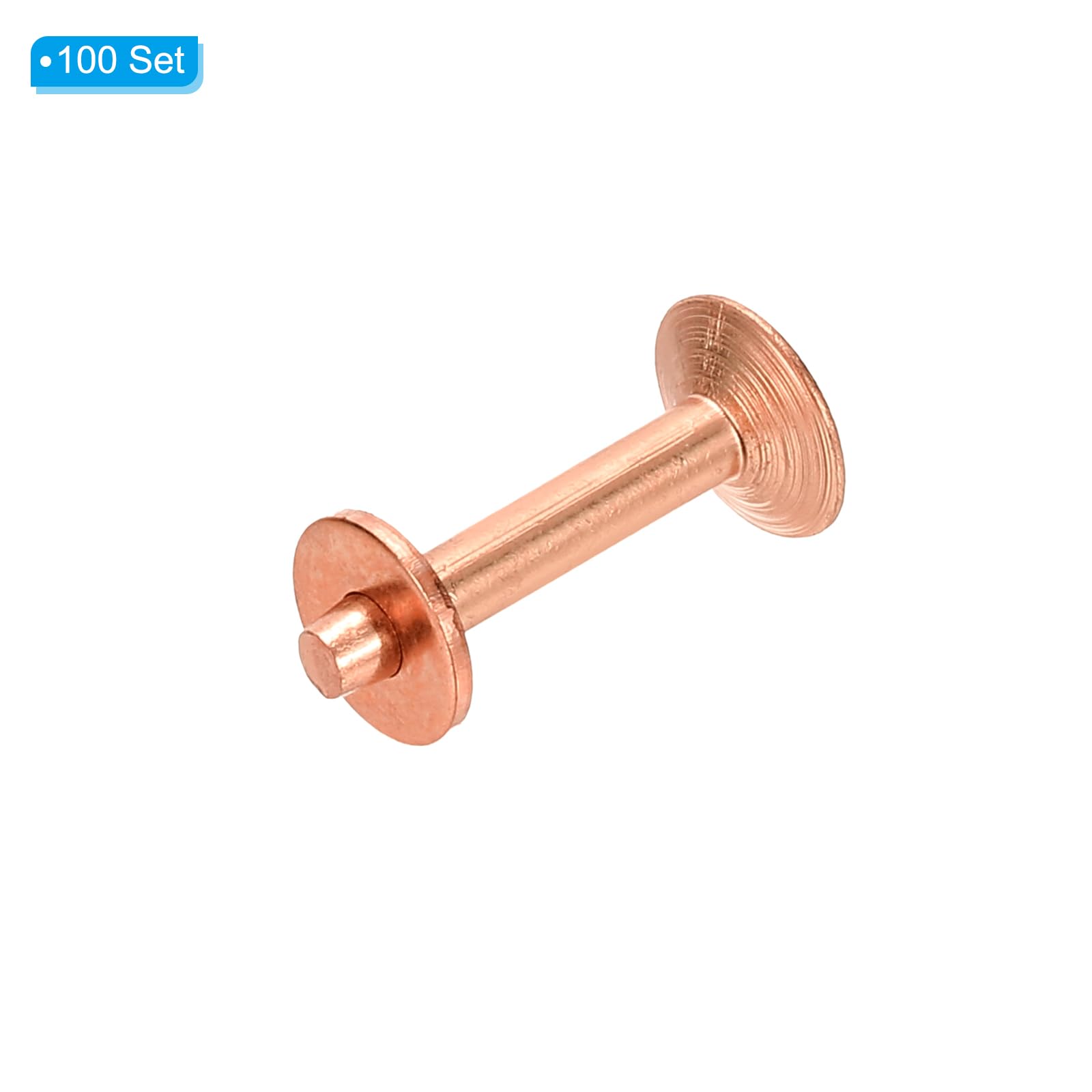 PATIKIL 10x3.3x19mm Leather Rivets and Burrs - Image 3