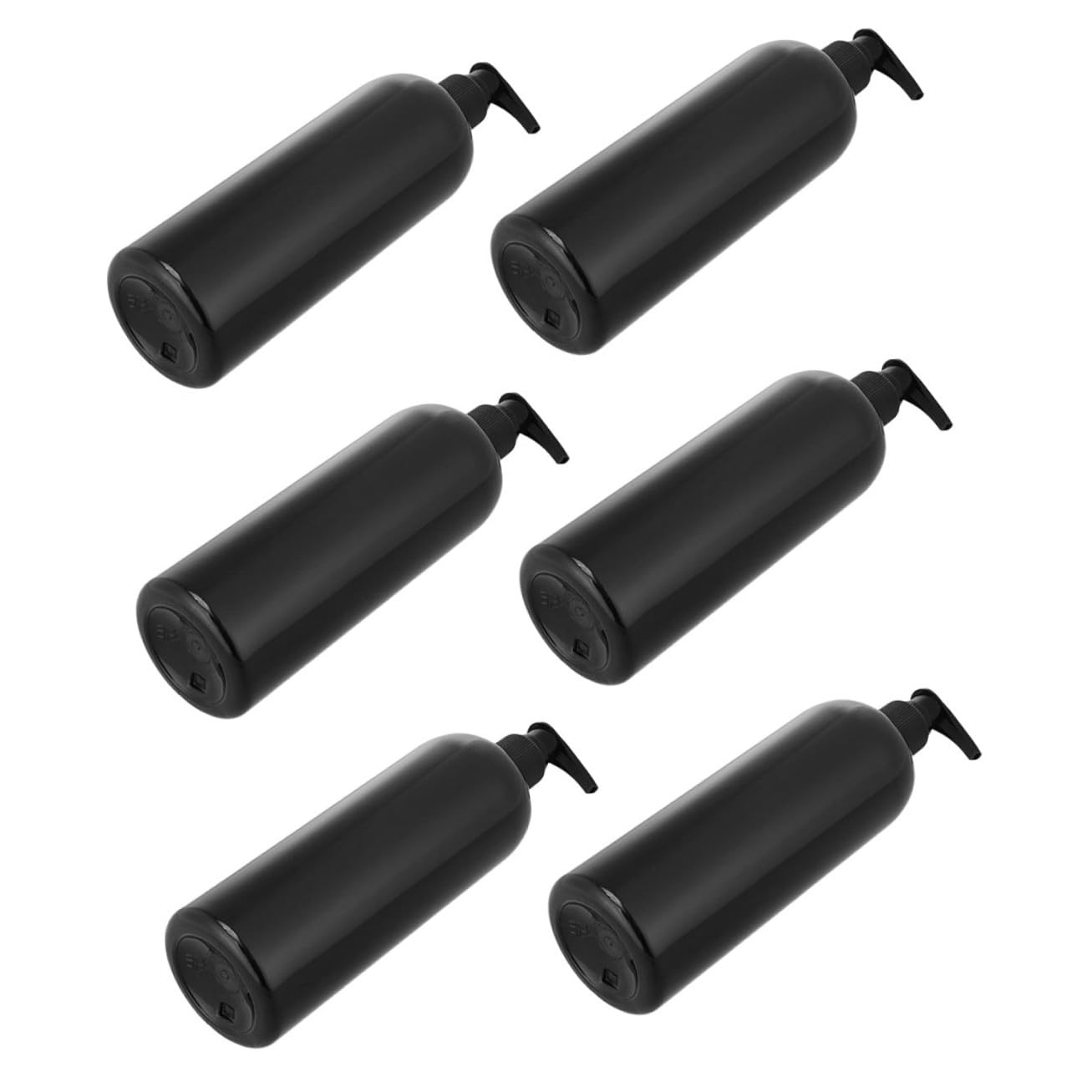 POPETPOP 6 pezzi Flaconi Dosatori con Pompa Pressione Dispenser Shampoo e Balsamo in Resistente Riutilizzabili per Bagno e Viaggio Design Funzionale e Durevole