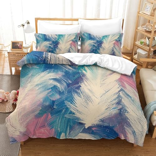 Parure de lit 3 pièces 260x220 avec fermeture éclair pour chambre lit double
