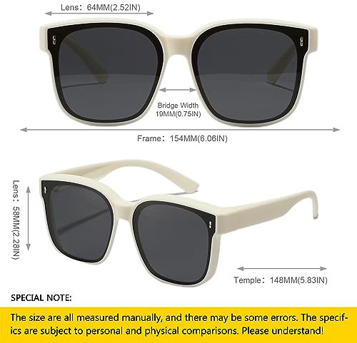SHEEN KELLY Oversized Polarized Fit Over Sunglasses Women Men TR90 Mirrored Over Glasses Cat Eye Driver Goggles by SHEEN KELLY - Used condition - Image 2