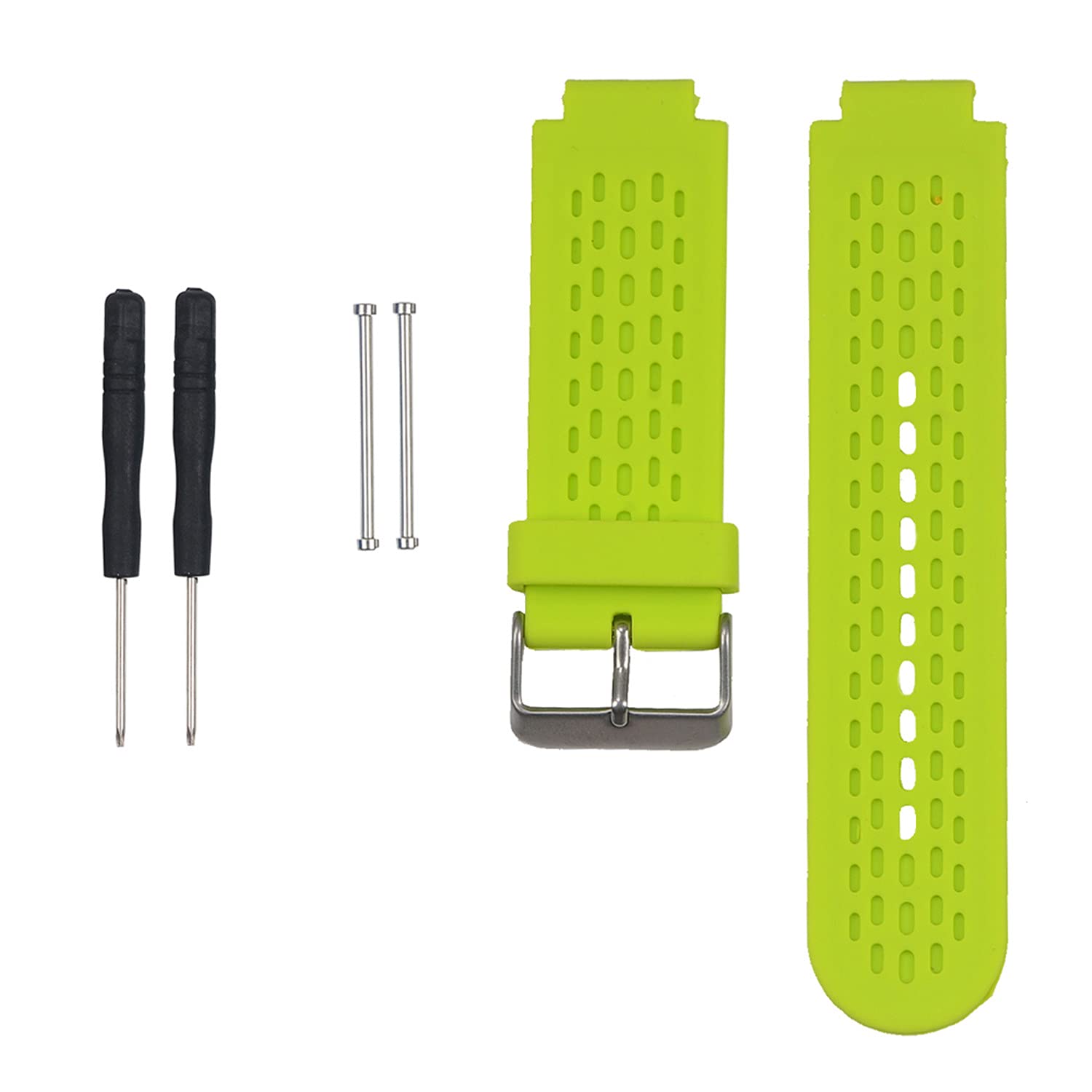 Huwokxix Watch Strap compatible with Garmin Approach S2/Approach S4,Adjustable Silicone Sports Strap Replacement Band (Green) โ image 1