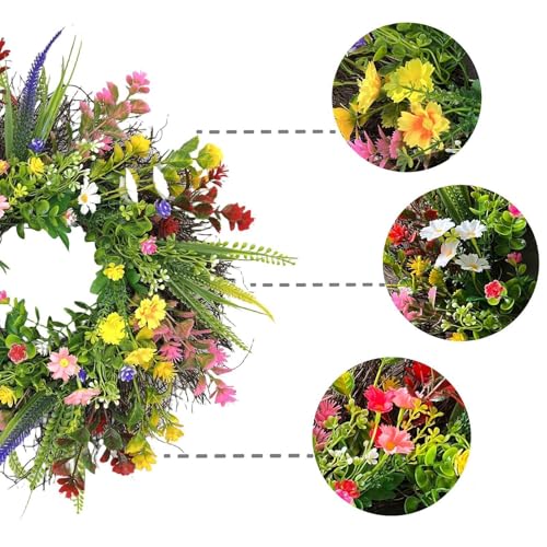 Couronne de porte d'été pour sublimer votre entrée et votre balcon