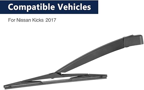 Miniatura 3 de X AUTOHAUX 12.402 in 12 "Parabrisas trasero del coche del brazo de la cuchilla del limpiaparabrisas para Nissan Kicks 2017