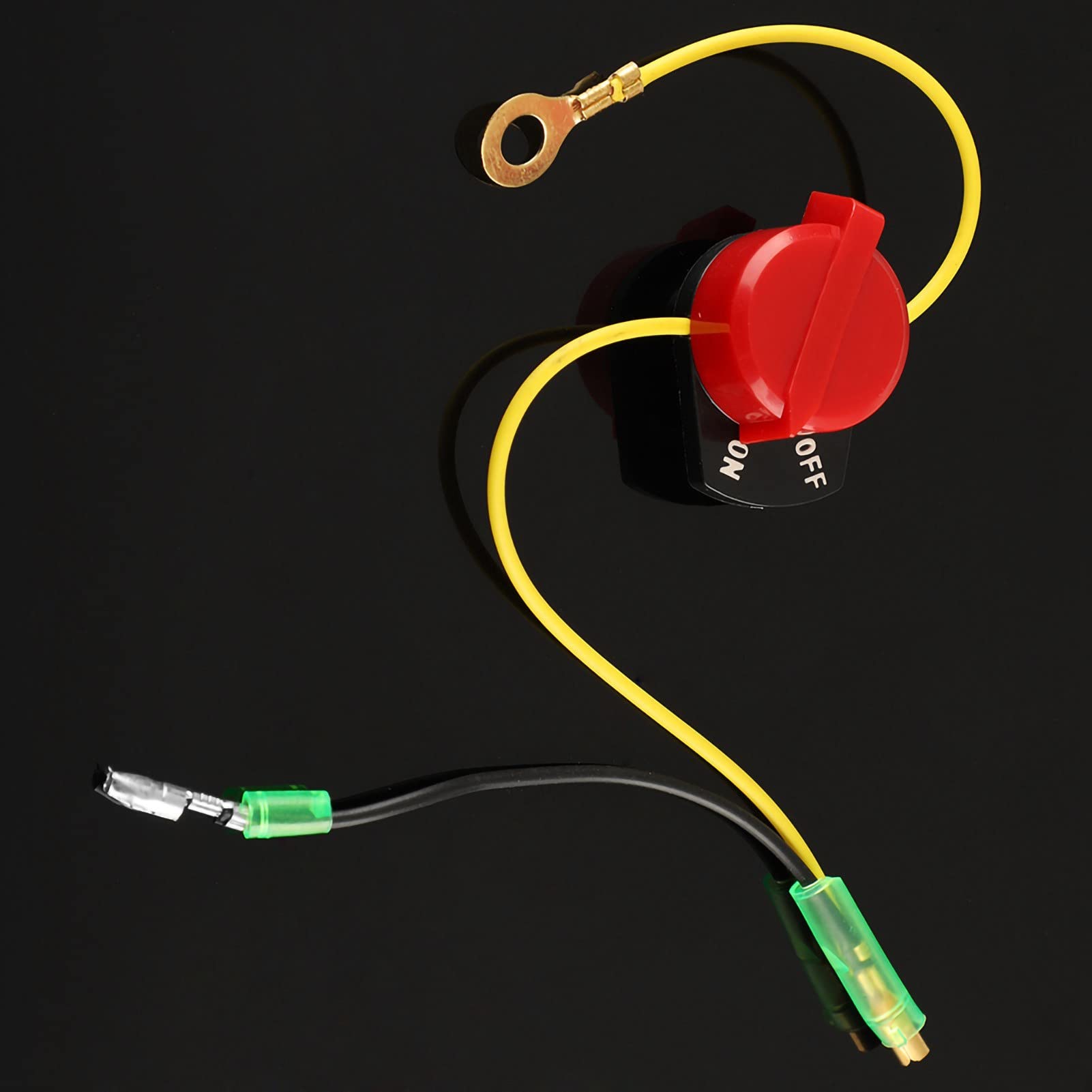 Interrupteur Arrêt Urgence Moto/Tondeuse - Avec Câble Et Sangle - KIMISS