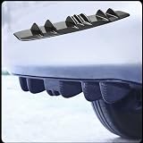 Woniyal Auto Spoiler Posteriori per Lancia Ypsilon III (Typ 846) (2011-2024), Diffusore per Labbro Posteriore Dell'auto Paraurti Posteriore Dell'auto Diffusore Spoiler, Carbon Fiber Texture