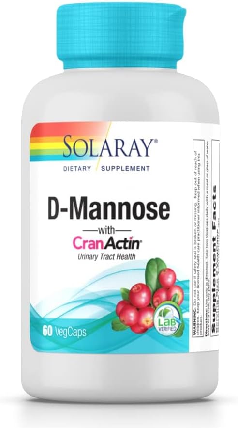 D-Mannose with CranActin Solaray 60 VCaps