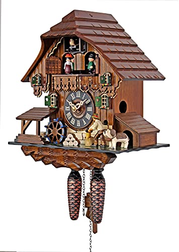 Engstler Adolf Herr Quartz Cuckoo Clock - The Busy Wood Chopper #TOP2