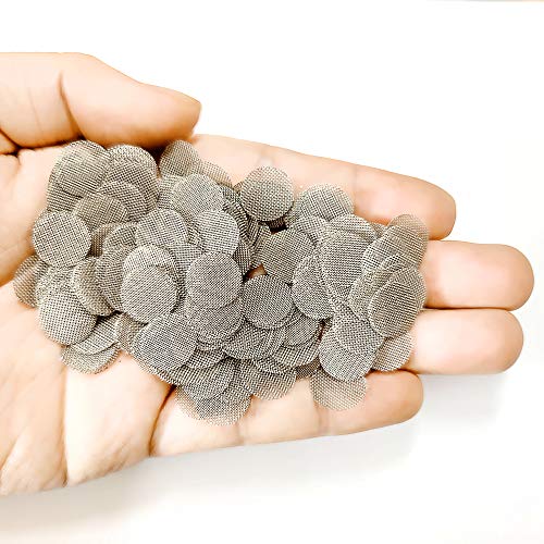 Ruilida Stainless Steel Pipe Screens 3/4 Inch 200Pcs Premium Thick,0.75" Pipe Screen Filters With Metal Storage Box #TOP2