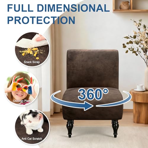 ANARACHON Armless Accent Chair Cover