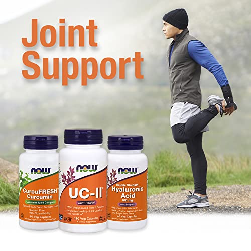 Now Supplements, Hyaluronic Acid 100 Mg, Double Strength With L-Proline, Alpha Lipoic Acid And Grape Seed Extract, 120 Veg Capsules #TOP3