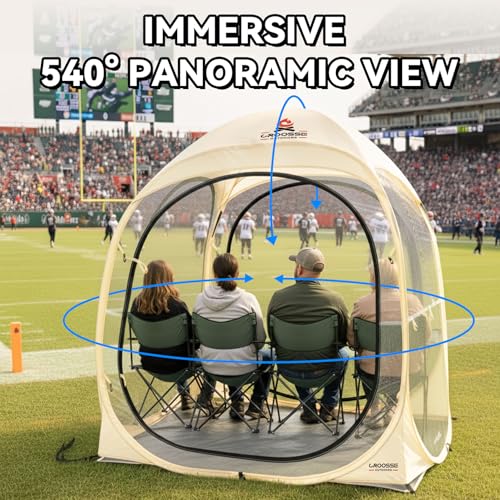 Carpa deportiva pop up para 4 personas beige miniatura 2