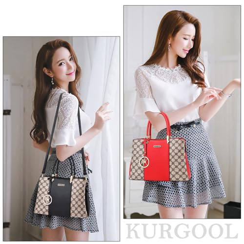Image of KURGOOL Women Purses and Handbags Top Handle Satchel Shoulder Bags Messenger Tote Bag for Ladie