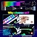 WEBUPAR Dreamcolor Interior Car Lights - 10 in 1 LED Strip Lights with APP Control and 213 Color Modes, Decorative Neon Ambient Lighting Kits