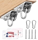 Aisto Heavy Duty Swing Hangers for Wooden Sets 1000 LB Capacity Stainless Steel Swing Hardware 2...