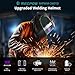 Welding Helmet Solar Powered Auto Darkening Glasses Welder Hood Mask 1/1/1/1 Top Optical Clarity Large Viewing Adjustable Wide Shade 4/9-13 Shield 1/25000s Response Time for TIG MIG ARC Weld