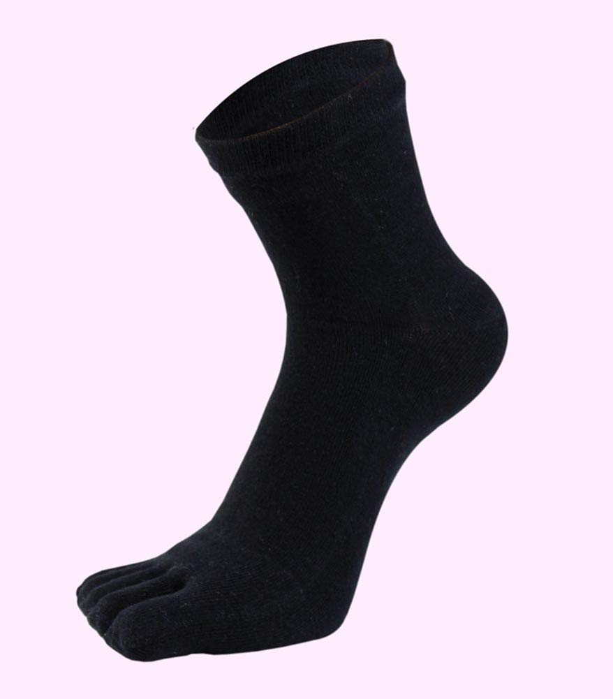 HONOW Women's Low Cut Toe Socks Ankle Cotton Running Socks(Pack of 5/6)
