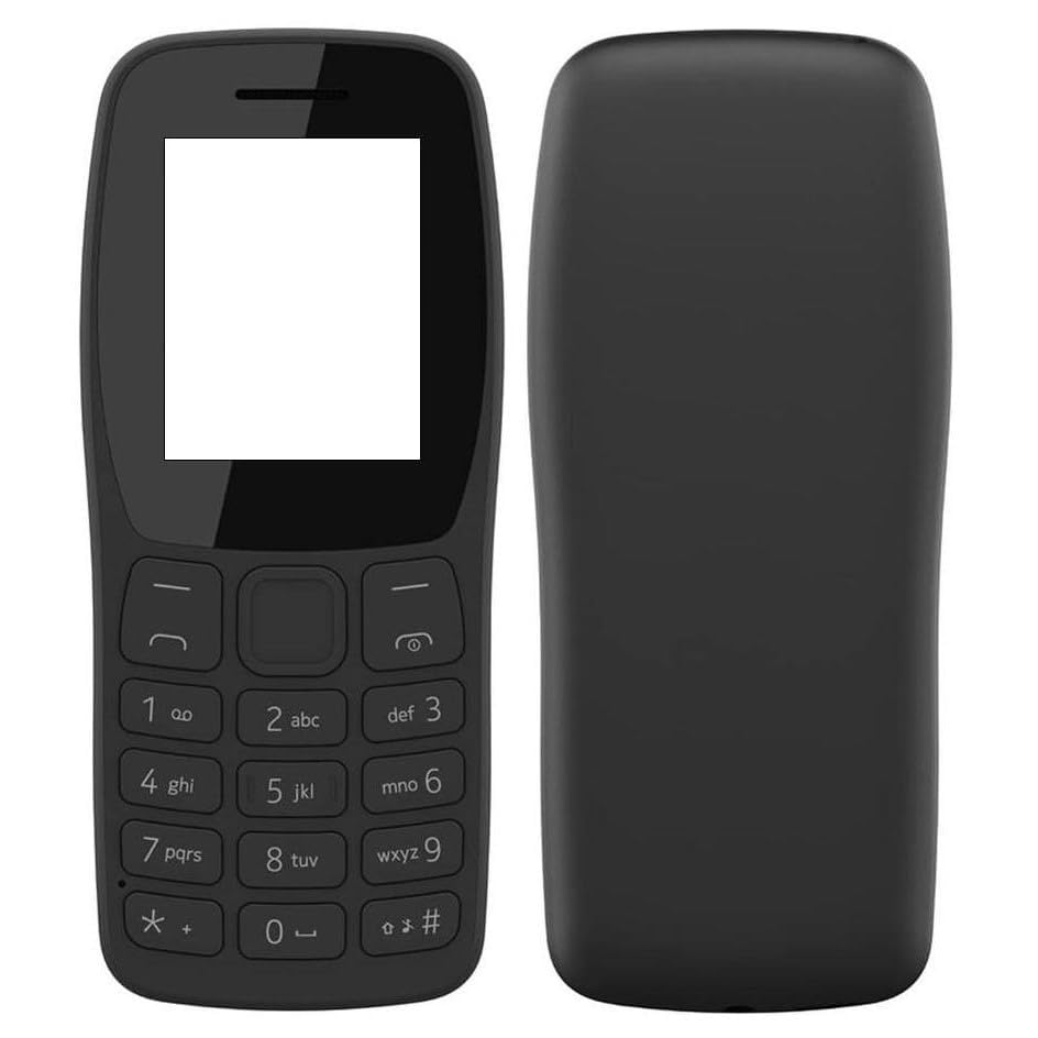 BACKER THE BRAND Compatible with Nokia 105 Plus (2022) 105+ Replacement Front and Back Body Housing Panel with Keypad Black (B0CVCCLYLG) Amazon Price History, Amazon Price Tracker
