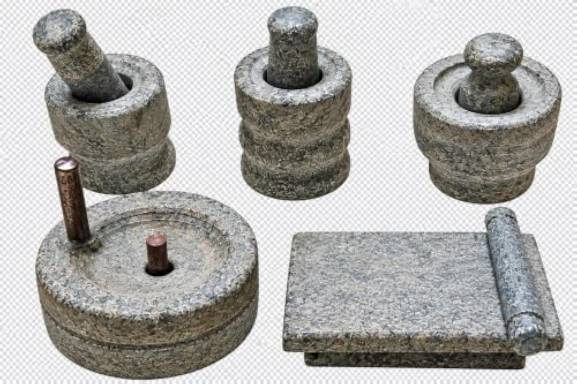 Traditional Miniature Stone Chakki Toy for Kids, Gift for Pooja