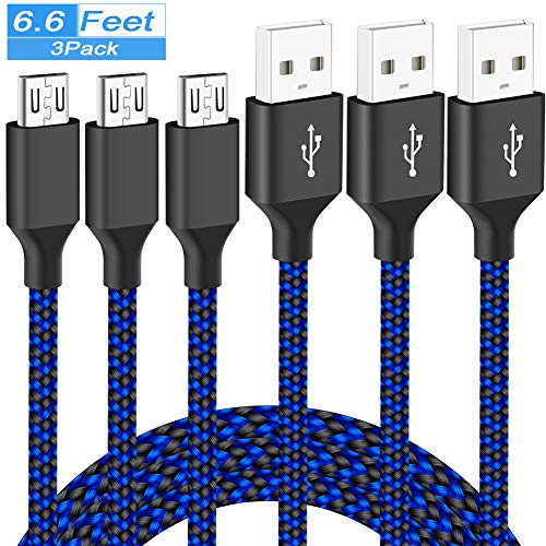 Charger Cable for Xbox One Controller,PS4 Controller Charging Cord,Braided Micro USB Android Data