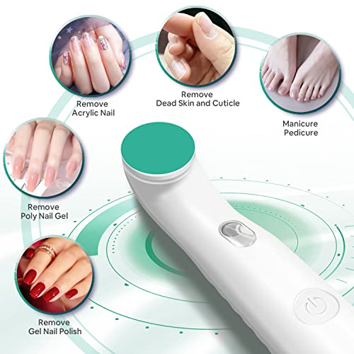 Sunmay 4-In-1 Electric Nail File Set, Rechargeable Nail Files And Buffers For Shape, Smooth, Buff & Shine, Remove Cuticles & Calluses, Professional Cordless Nail File Machine For Home Nail Pedicure #TOP5