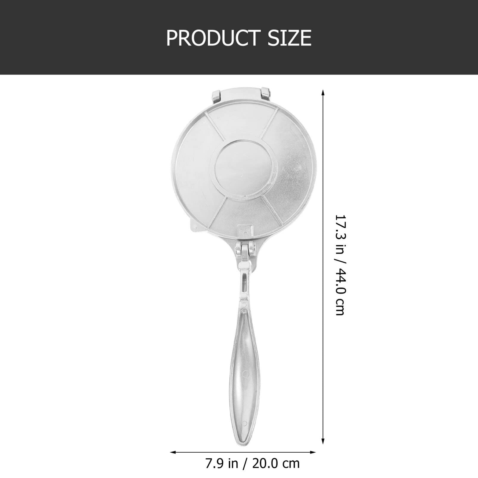ABOOFAN Tortillapresse 12 Zoll Teigpresse Quesadilla Maker Tortilla Maker Presse Empanada Maker Presse Tortillas Presser Chapati Zum Drehen Pizzapresse Onigiri Form Silber 30 Cm