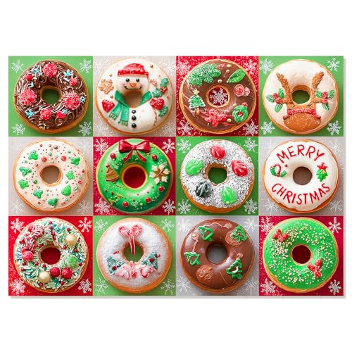 Christmas 500 Piece Winter Donuts Jigsaw Puzzle for Adults - image 1