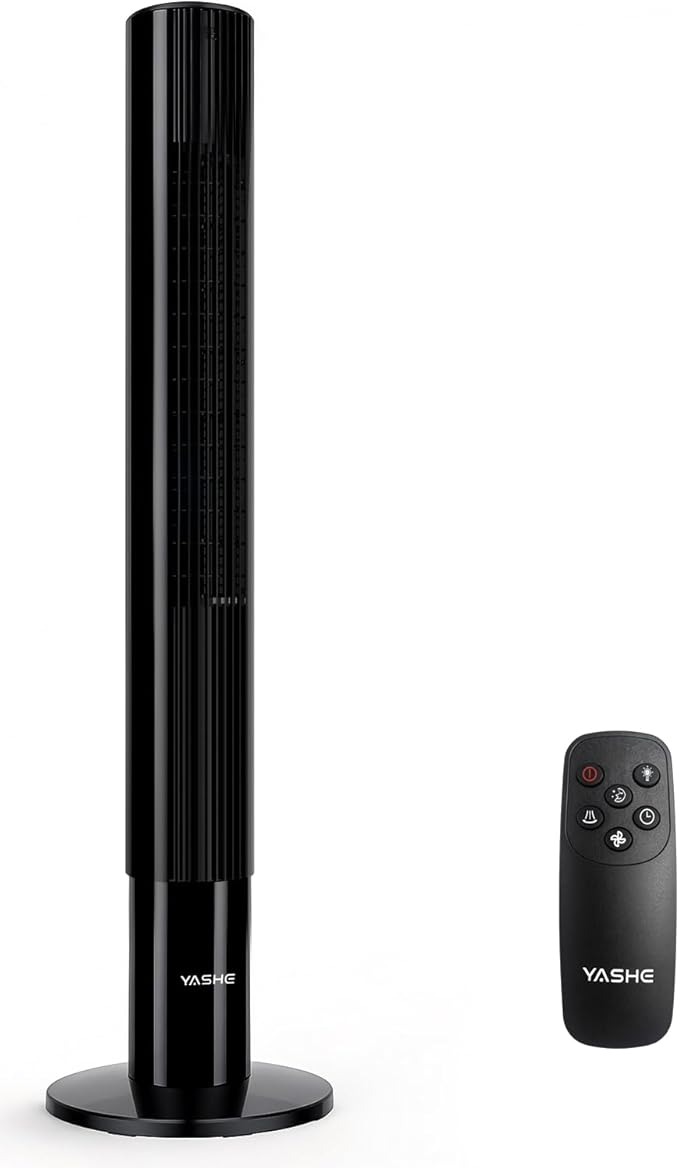 YASHE Quiet Tower Fan for Home and Office Use