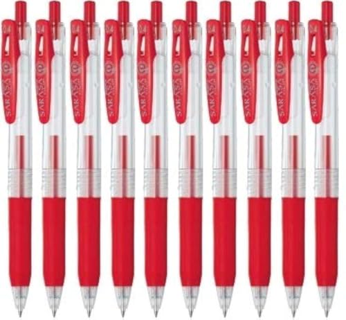 Zebra Sarasa Clip 0.4 roller encre gel rouge pointe fine rétractable avec mémo écologique