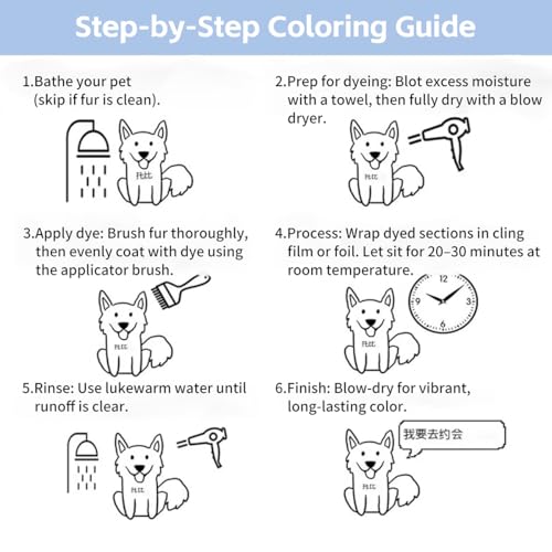 Tinte permanente para pelo de perro MANON ROSA miniatura 5