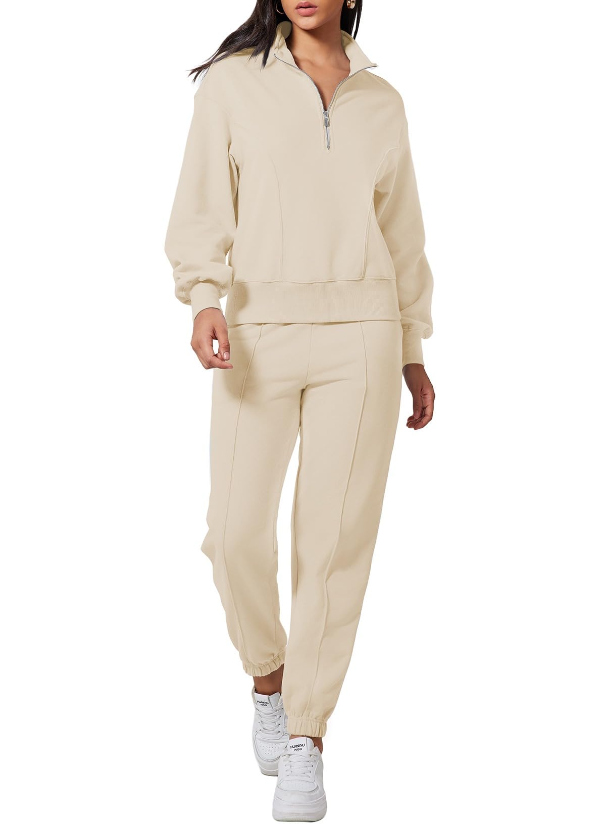 Herseas Conjunto de 2 piezas para mujer, sudadera y pantalones deportivos, conjunto a juego para el otoño 2025