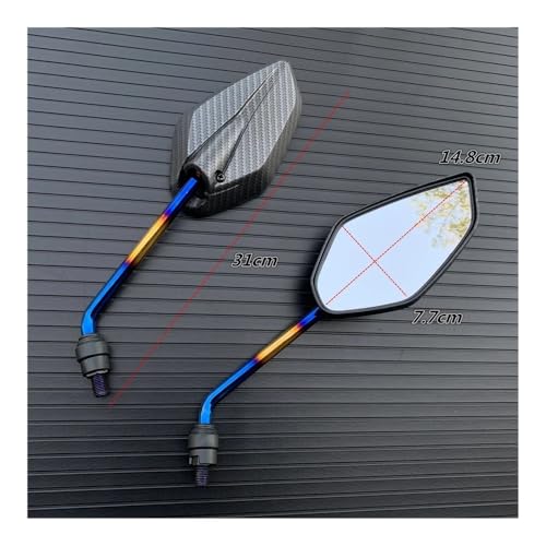 Espejos convexos giratorios para motocicleta con visión angular ampliada 5