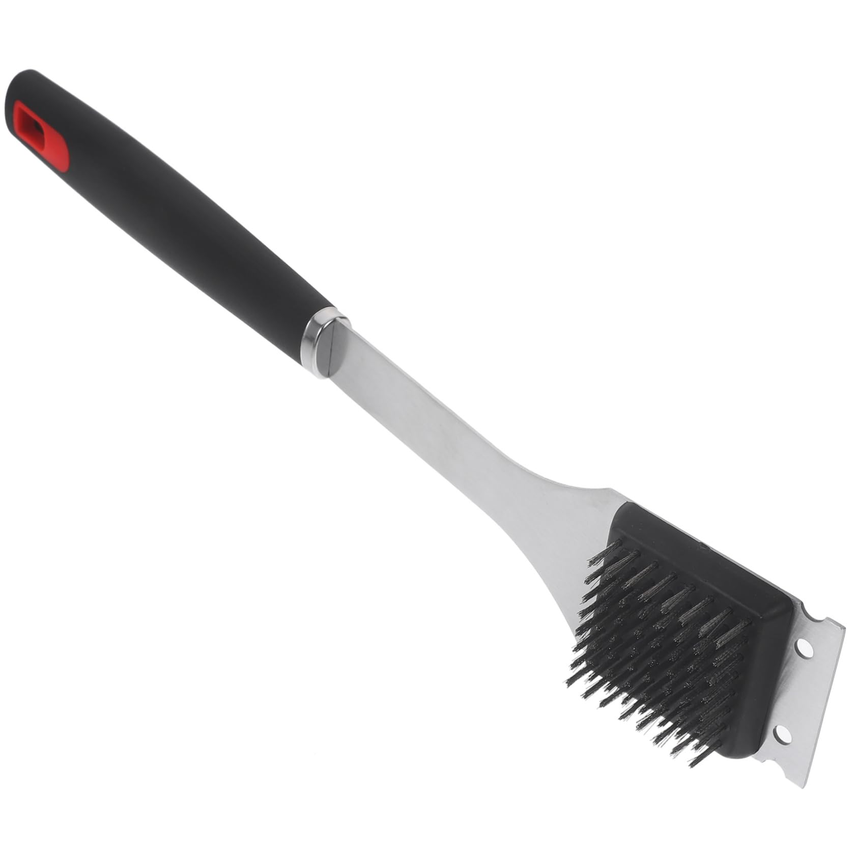 Happyyami 4kawałki Szczotka Do Czyszczenia Grilla Bbq Ze Stali Nierdzewnej i Materiału Ergonomiczny Uchwyt Lekka i Kompaktowa Oszczędzająca Idealna Do Akcesoriów Grillowych