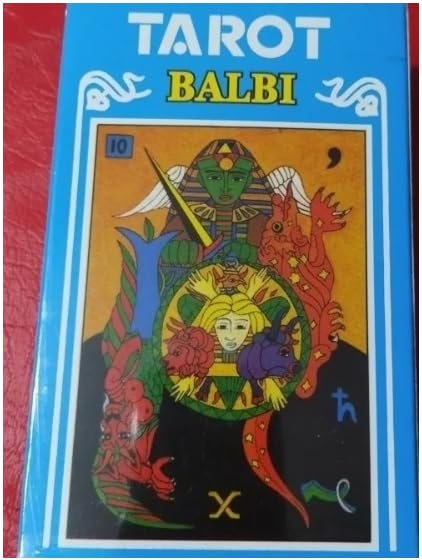 Tarot Balbi Traditional Deck, 78 Full Color Cards with Interpretive Guide, Illustrated Divination Set, Argentina Edition
