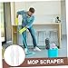 FRCOLOR 2pcs Self-Wringing Mop Scrapers Microfiber Dust Mop for Hardwood Floors