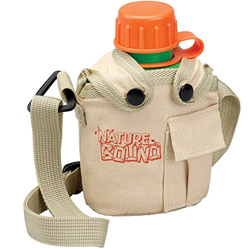 Water Hydration Canteen for Little Kids with Handy Pocket, Adjustable Strap, Snap On