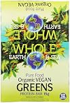 Whole Earth & Sea Organic Vegan Greens Protein Bars Natural Factors 12 bars (1 .