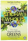 Whole Earth & Sea Organic Vegan Greens Protein Bars Natural Factors 12 Bars (1