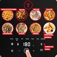 Tefal Easy Fry Infrared Heißluftfritteuse, 7 L Fassungsvermögen, Infra-Heat-Technologie, doppelte Heizelemente, 8 voreingestellte Programme, LED-Sichtfenster, bis zu 8 Portionen, Dunkelgrau, EY832HE0 – Ansicht 5