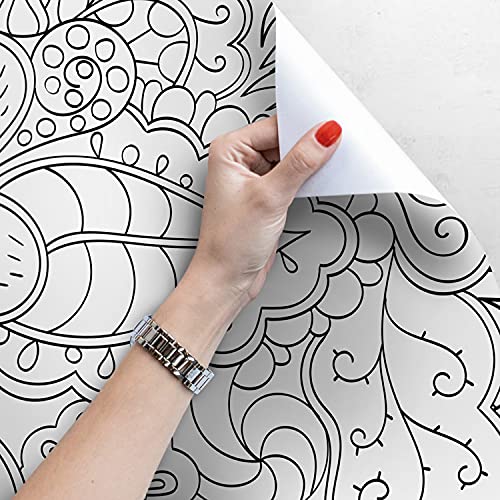 Fotomurale autoadhesivo Magic-Stick extracto de dibujo 104x70 cm pegatina de pared impermeable 4