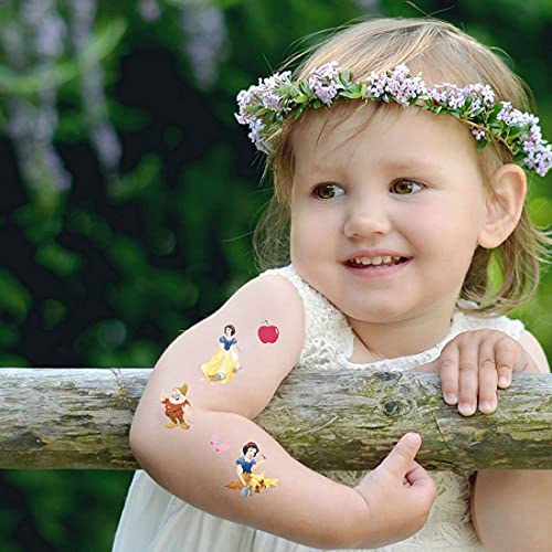 Godson Princess Tattoos 4Sheets Fake Temporary Tattoos For Kids Girls Women Adult Party Favors Birthday Decor #TOP3