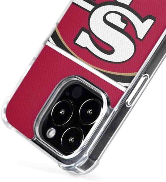 Skinit Phone Case Compatible with MagSafe iPhone 14 Pro Max - Officially Licensed NFL San Francisco 49ers Zone Block Design