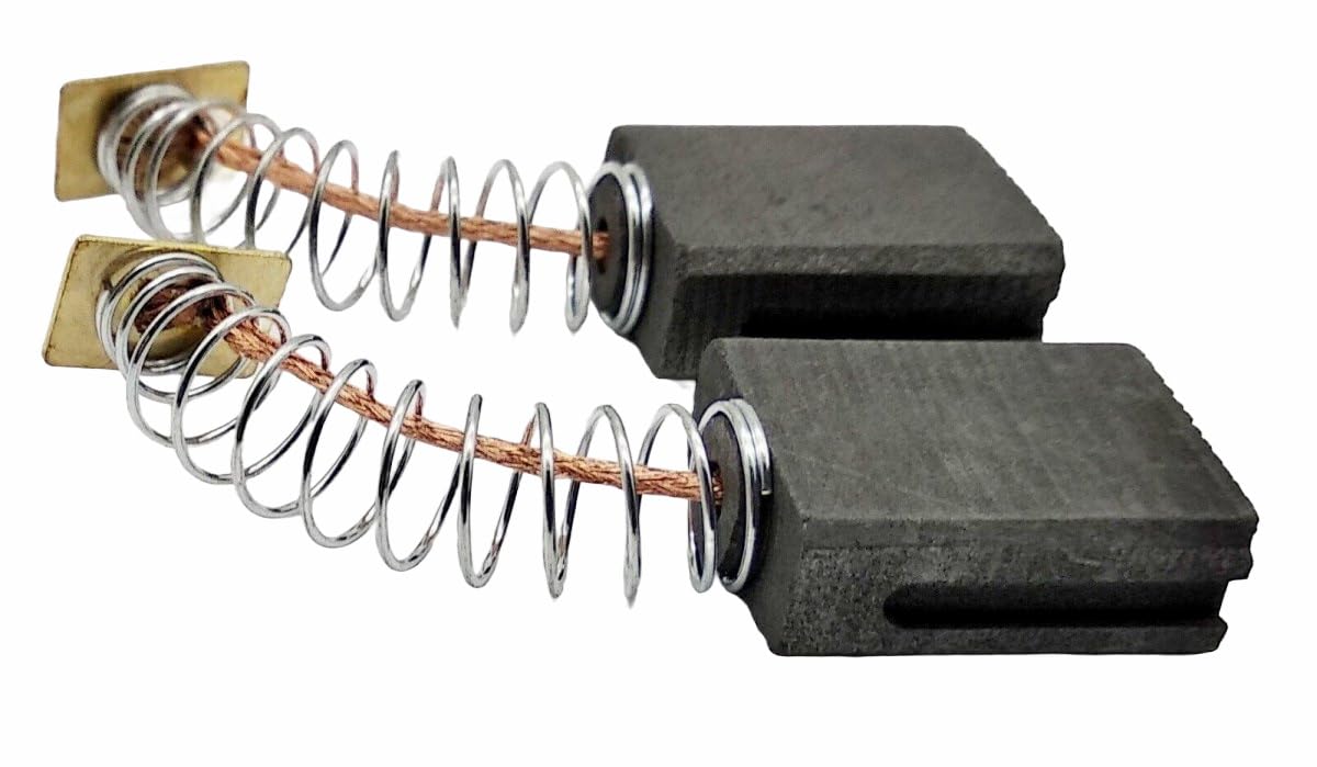 Lot De 2 Balais De Charbon 6.5x7.5x13.5 Mm – Compatible Einhell TC-SM 2131, BT-SM 2131, TH-SM 2131 – Rechange Moteur Scie Radiale