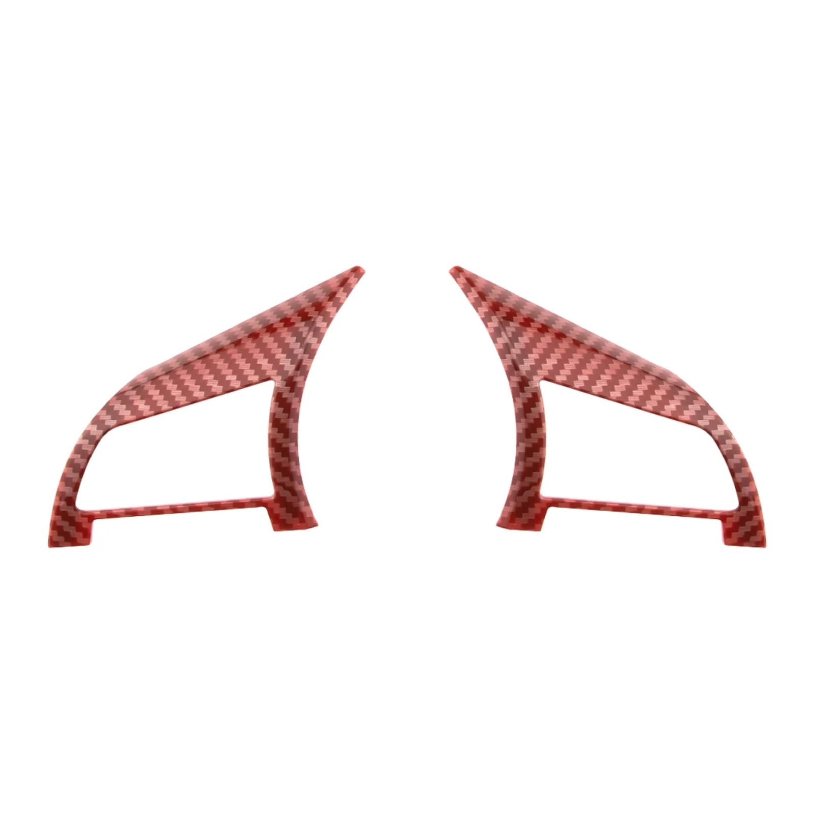 Cubierta decorativa de volante texturizada en rojo carbono para Nissan Micra y Leaf 4