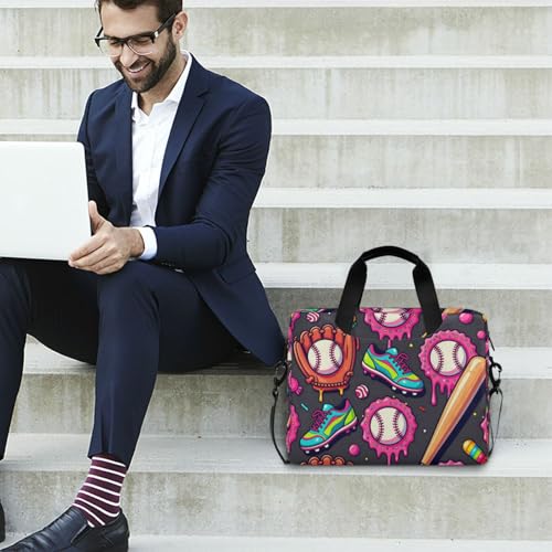 Bolso bandolera para laptop 15.6 pulg rosa y rojo miniatura 3