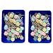 Rimobul Flat 1.9" Flower Head Pins Boxed - Pastel(2 x 100 Pack)