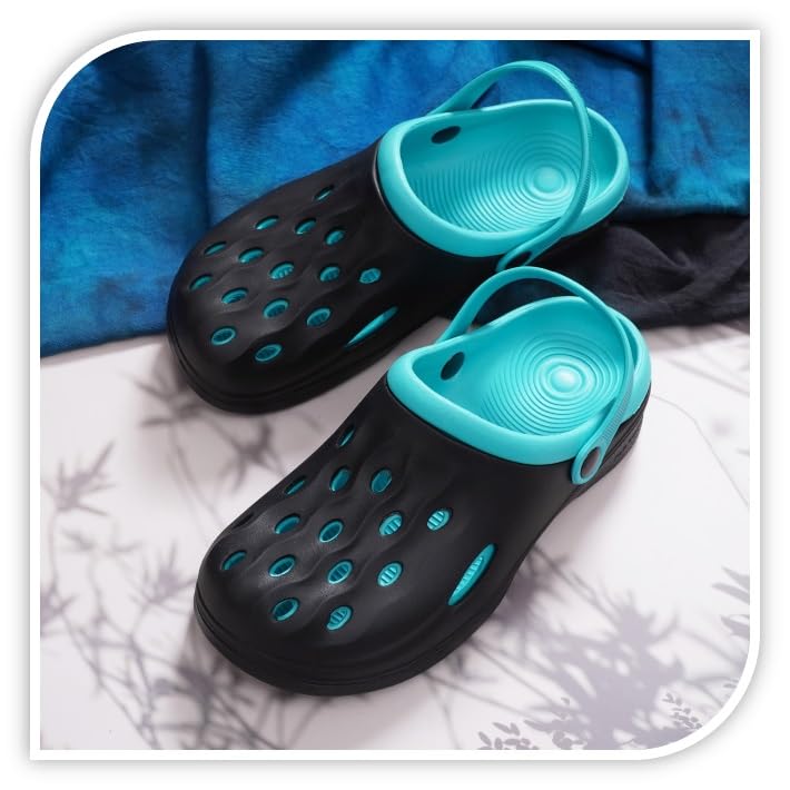 Image of BADLAV Mens Men's Lightweight Classic Clogs || Sandals with Adjustable Back Strap for Men (M-301) Clog