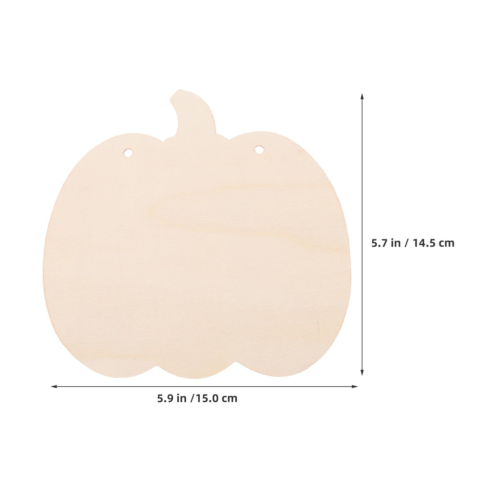 20 Piezas Calabazas de Madera sin Terminar Colgantes Decorativos para Manualidades DIY Otoño Acción de Gracias Halloween Adornos Colgantes