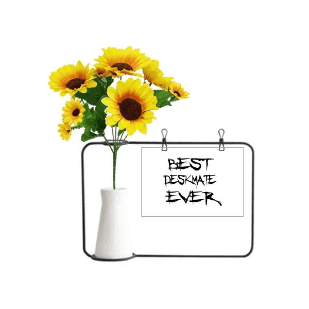 Tournesol artificiel durable avec carte : un cadeau de diplôme sans entretien