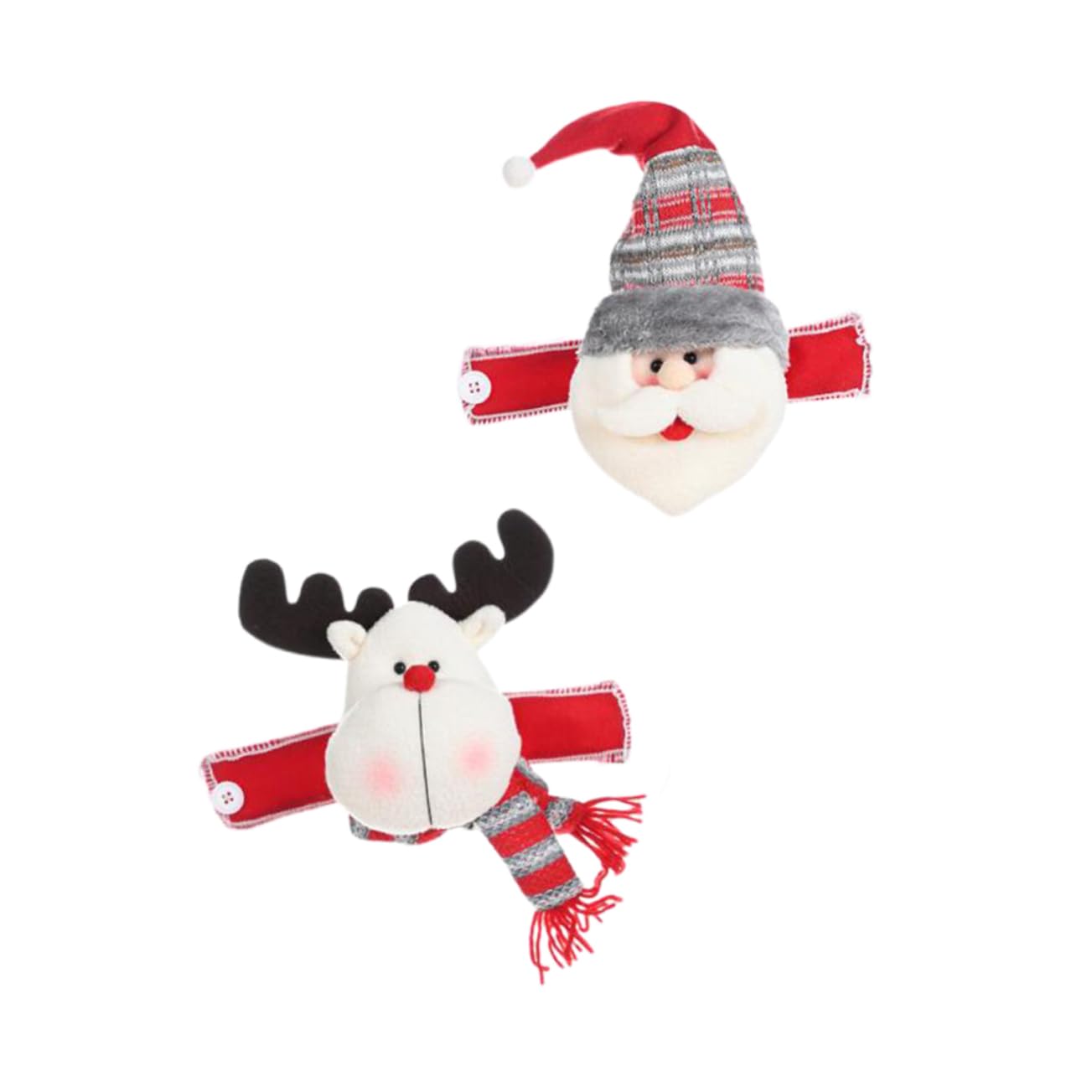 Garneck 2pcs Creative Christmas Curtain Buckle Santa and Festive Window Ornaments for Holiday Decor Bright and Chic Holiday Accessories