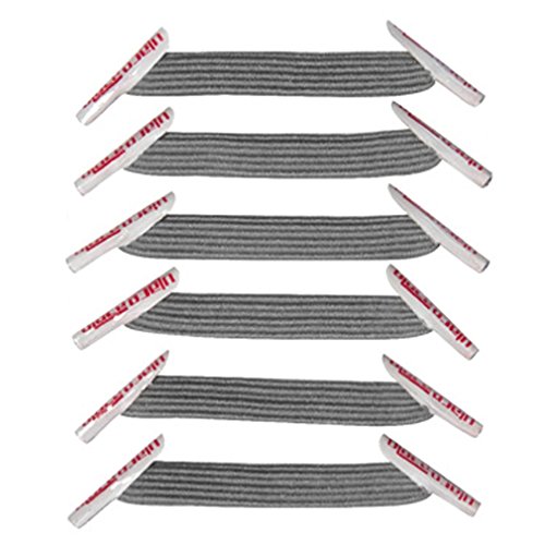 Pack Gris 2 sachets lacets élastiques U-LACE (MEDIUM GREY)